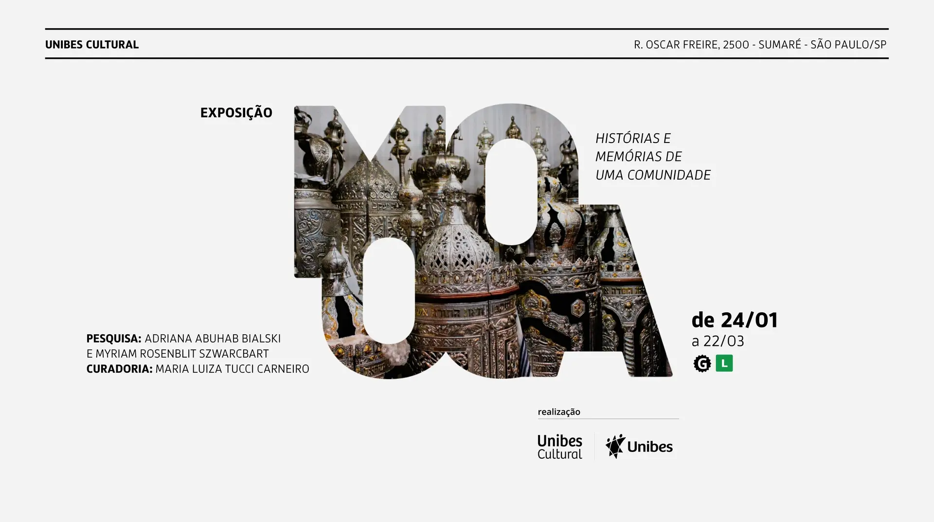 Últimos dias da exposição “Mooca Judaica: Histórias e Memórias de uma Comunidade”